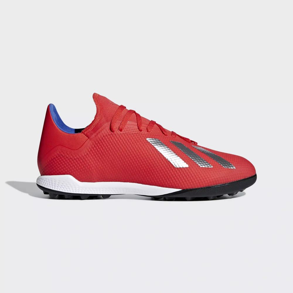 Adidas X Tango 18.3 Turf Tenis De Futbol Rojos Para Hombre (MX-66555)